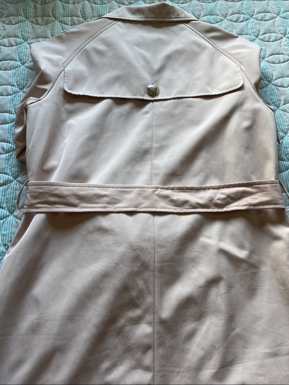 Ivanka Trump Blush Pink Trench Coat with Belt - Picture 5 of 8